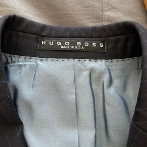 ** buy 1 jacket get another for free**Mens Hugo Boss 38R navy striped jacket EUC